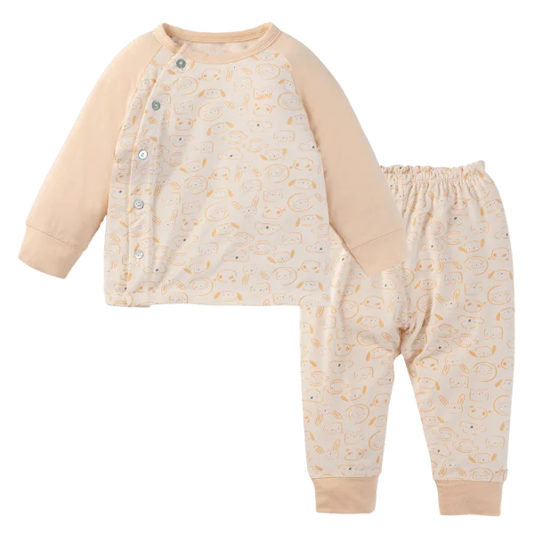 Bộ Modal kháng khuẩn dài Animo VD1024049 (0-24M,Cam nhạt)