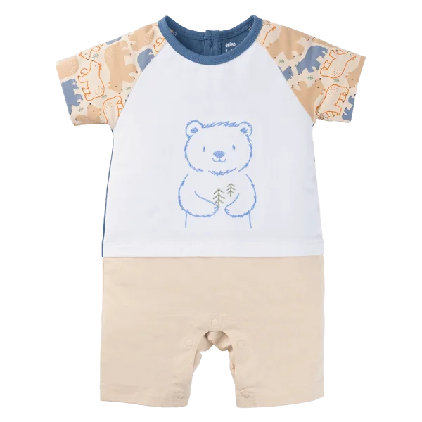 Bodysuit bé trai đùi Animo VD1024058 (0-12M,Be)