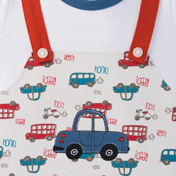 Bodysuit bé trai đùi Animo VD1124057 (0-12M,Đỏ)