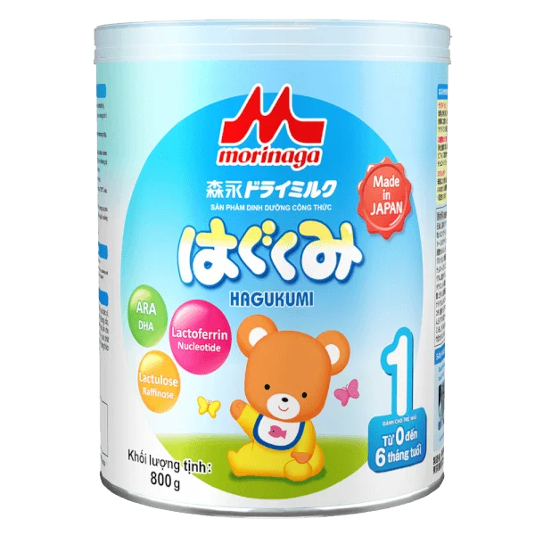 Sữa Morinaga số 1 800g (Hagukumi, 0-6 tháng)