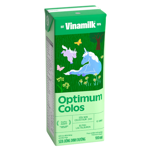 Sữa uống dinh dưỡng Optimum Colos 180ml (Lốc 4 hộp) new