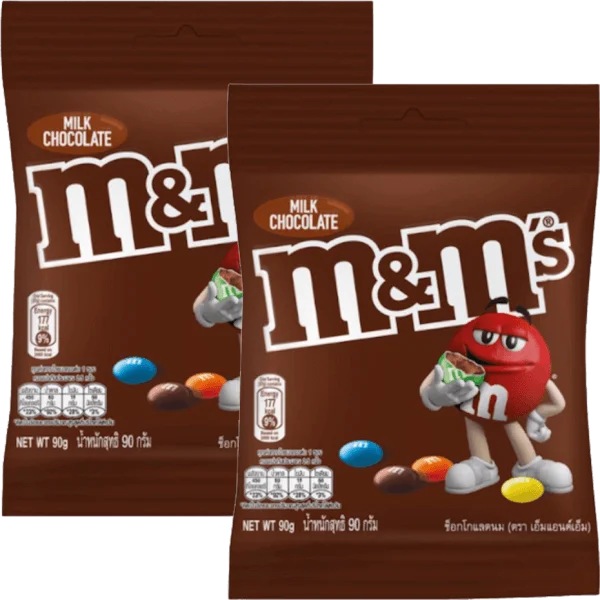 Combo 2 Kẹo Chocolate M&M's Milk 90g