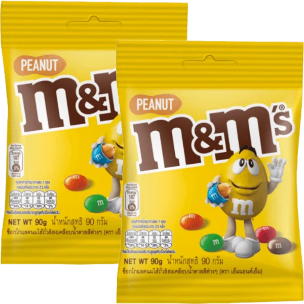 Combo 2 Kẹo Chocolate M&M's Peanut 90g