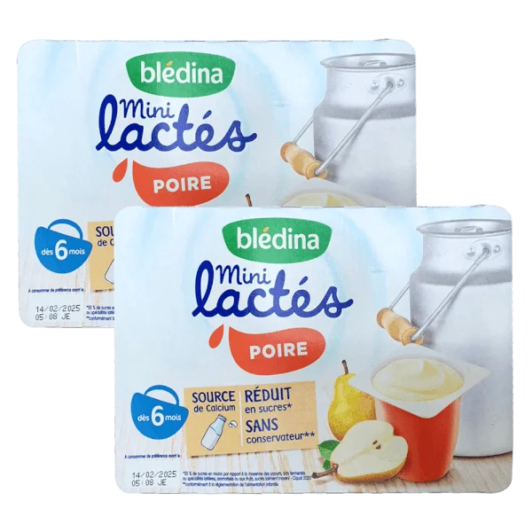 Combo 2 Sữa chua Bledina mini lactes vị lê