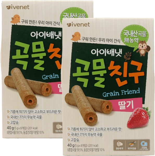 Combo 2 Thực phẩm bổ sung BÁNH XỐP IVENET VỊ DÂU