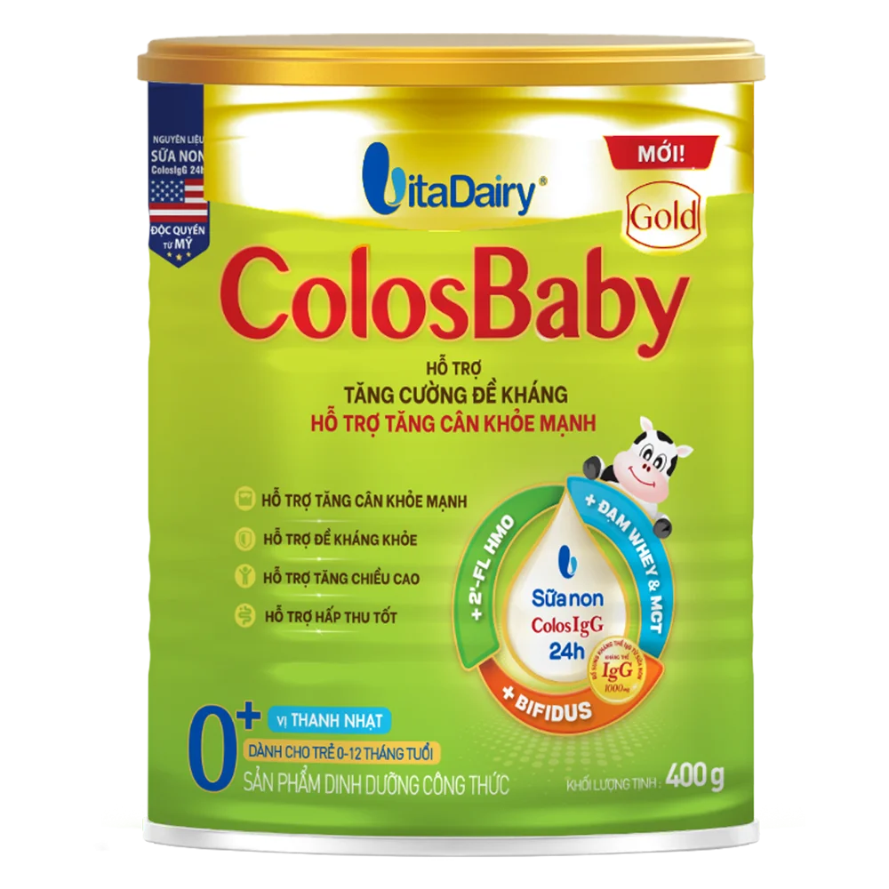 Sữa ColosBaby Gold 0+ 400g - S (0-12 tháng)