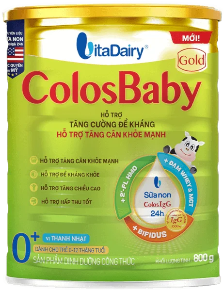 Sữa ColosBaby Gold 0+ 800g - S (0-12 tháng)