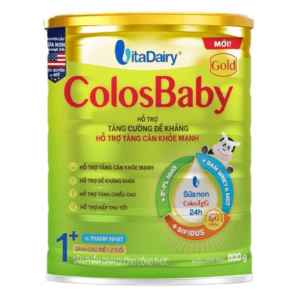 Sữa ColosBaby Gold 1+ 800g - S (1-2 tuổi)