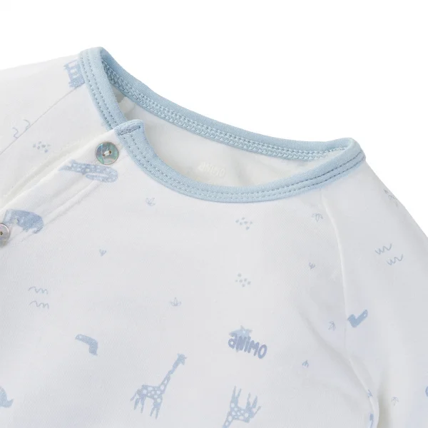 Set 2 Bộ kháng khuẩn Modal dài Animo BMC1024025 (0-24M,Xanh)