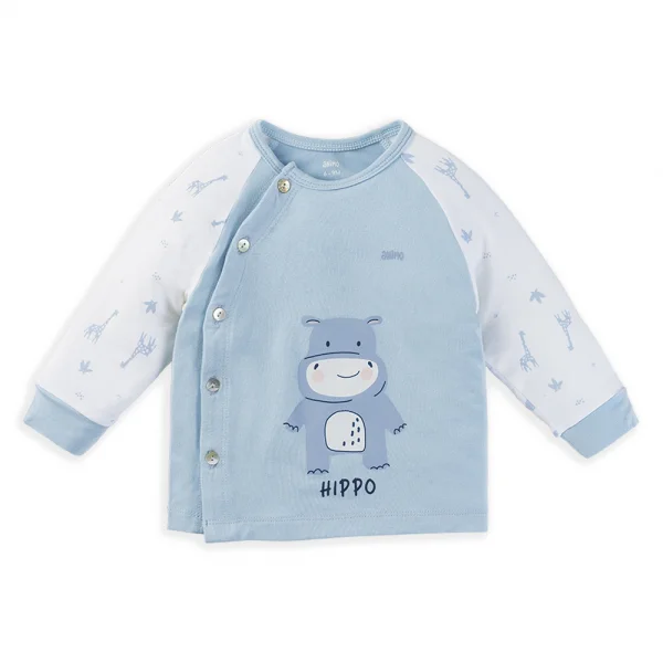 Set 2 Bộ kháng khuẩn Modal dài Animo BMC1024025 (0-24M,Xanh)