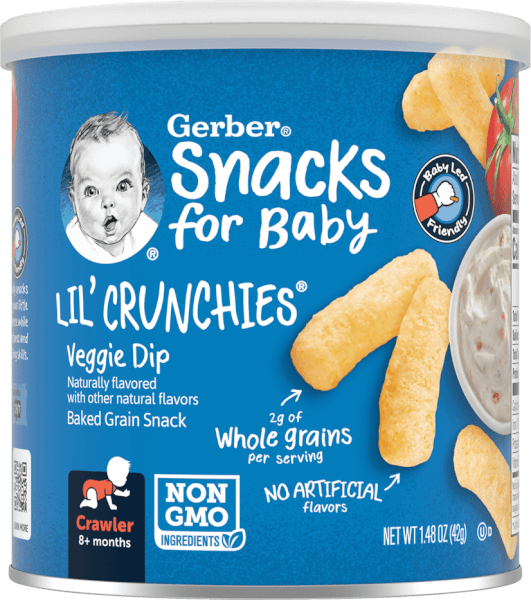 Thực phẩm bổ sung bánh ăn dặm Gerber Lil' Crunchies vị rau củ