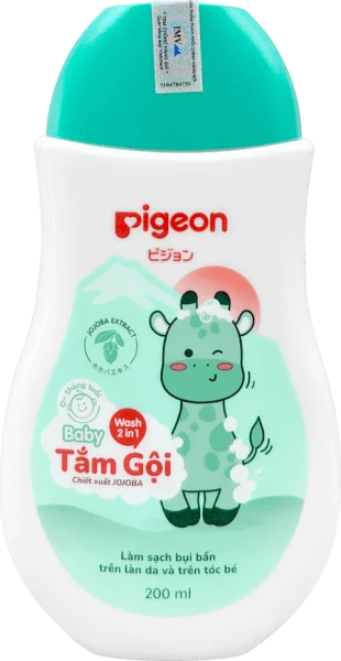 Tắm gội dịu nhẹ Pigeon Jojoba 200ml (không paraben)