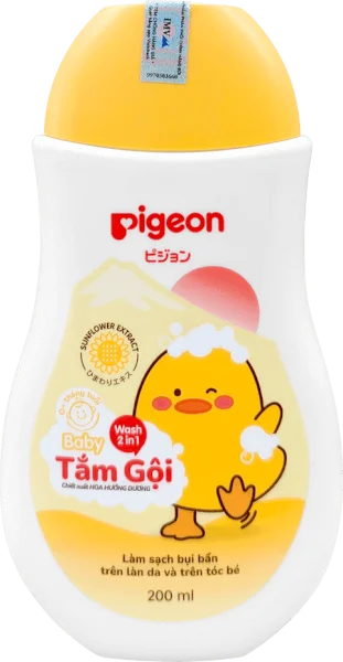 Tắm gội Pigeon dịu nhẹ hoa hướng dương 200ml (không Paraben)