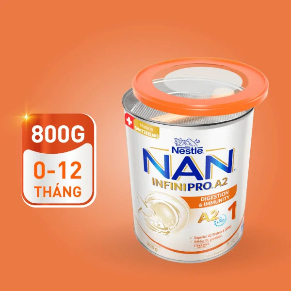Sữa NAN INFINIPRO A2 số 1 800g (5HMO) (0-1 tuổi)