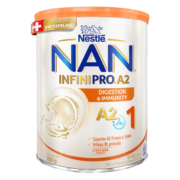 Sữa NAN INFINIPRO A2 số 1 800g (5HMO) (0-1 tuổi)