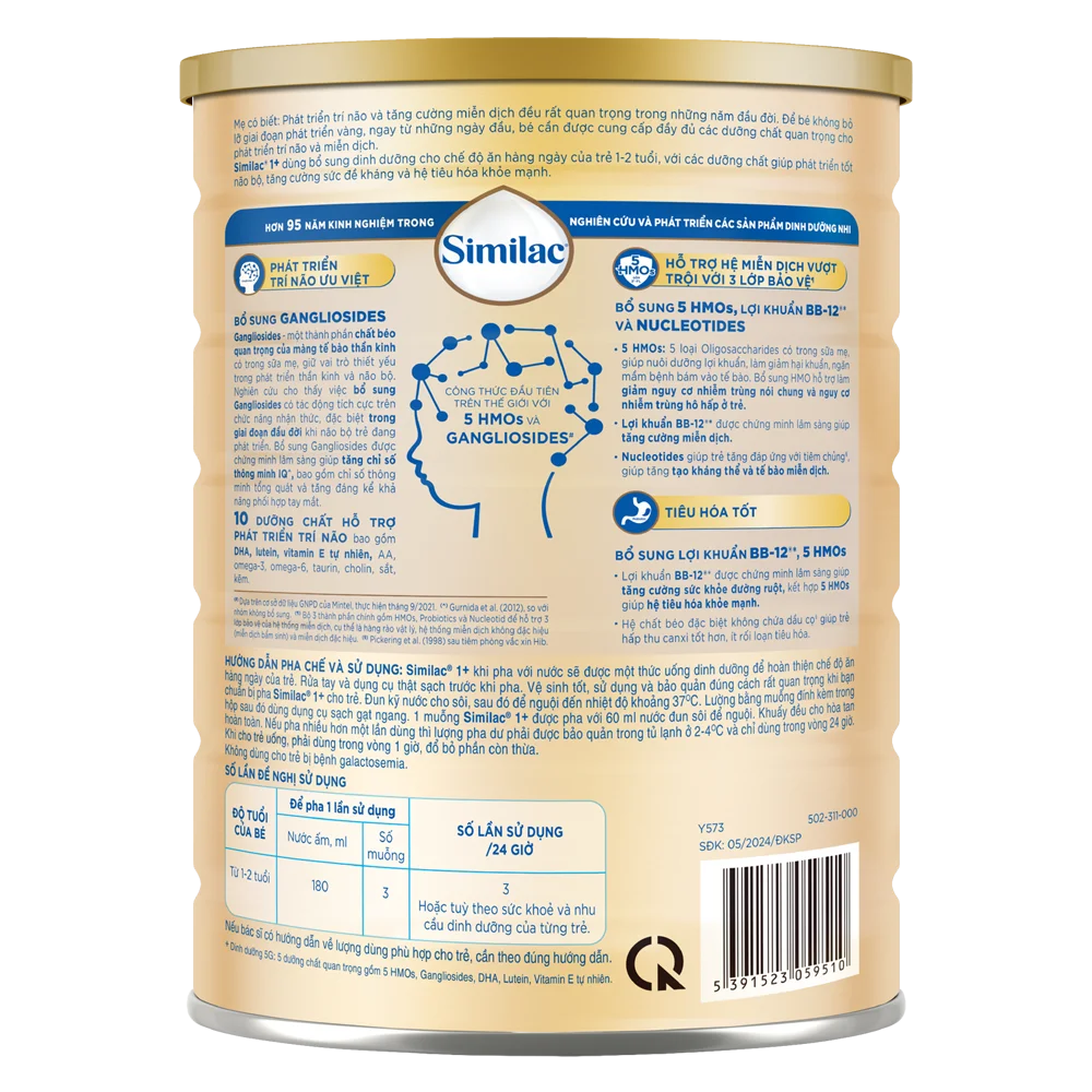 Sữa Similac 1+ 1,6kg (1-2 tuổi) (Giao bao bì ngẫu nhiên)