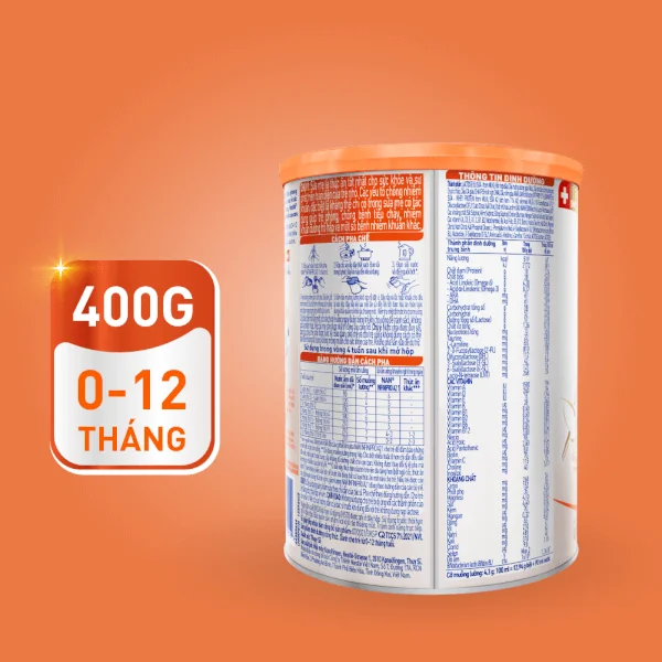 Sữa NAN INFINIPRO A2 số 1 400g (5HMO) (0-12 tháng) (Giao bao bì ngẫu nhiên)