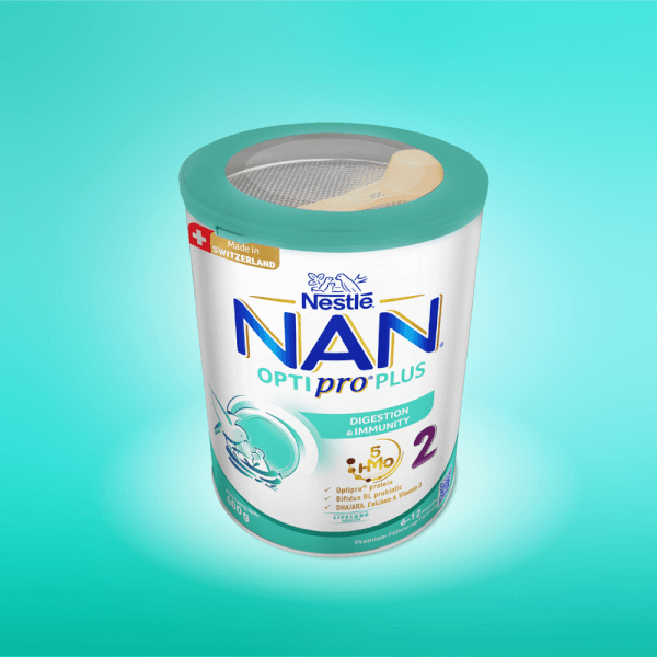 Sữa Nan Optipro PLUS 2 400g, với 5HMO, sản xuất tại Thụy Sỹ (6-12 tháng) (Giao bao bì ngẫu nhiên)