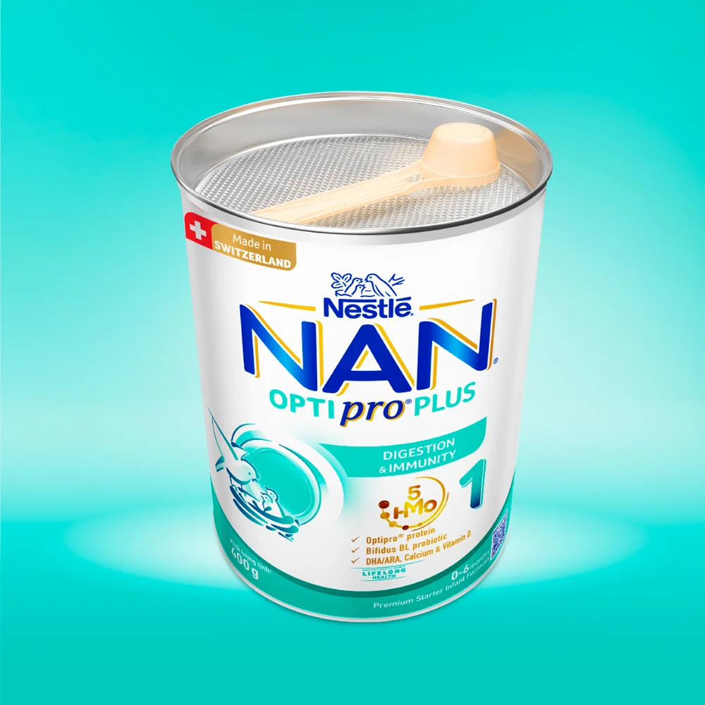 Sữa Nan Optipro PLUS 1 400g, với 5HMO, sản xuất tại Thụy Sỹ (0-6 tháng) (Giao bao bì ngẫu nhiên)