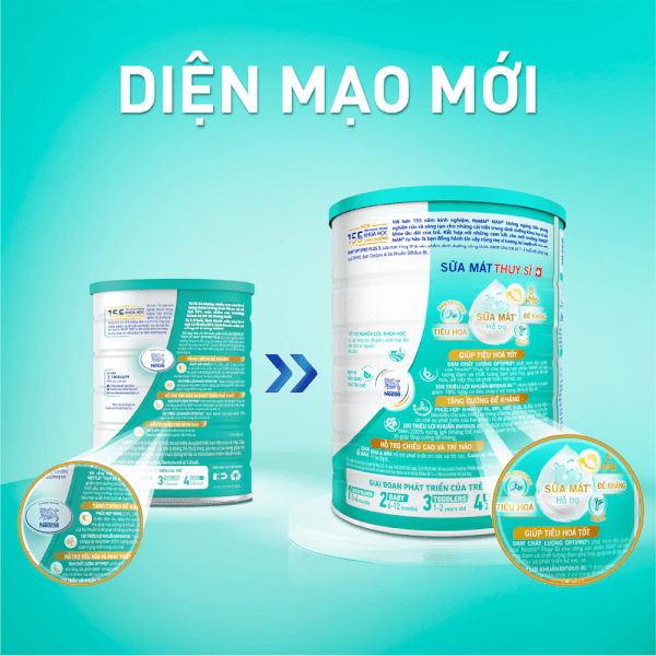 Sữa Nan Optipro PLUS 3 1.5kg, với 5HMO, công thức từ Thụy Sĩ (1-2 tuổi) (Giao bao bì ngẫu nhiên)