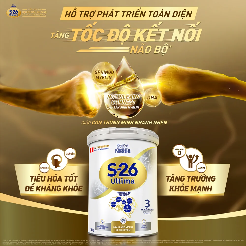 Combo 2 Sữa Nestle S-26 ULTIMA số 3 750g (2 - 6 tuổi)
