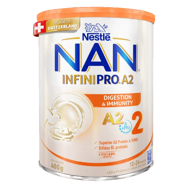 Sữa Nan A2 InfiniPro  số 2 400g (5HMO) (1-2 tuổi)