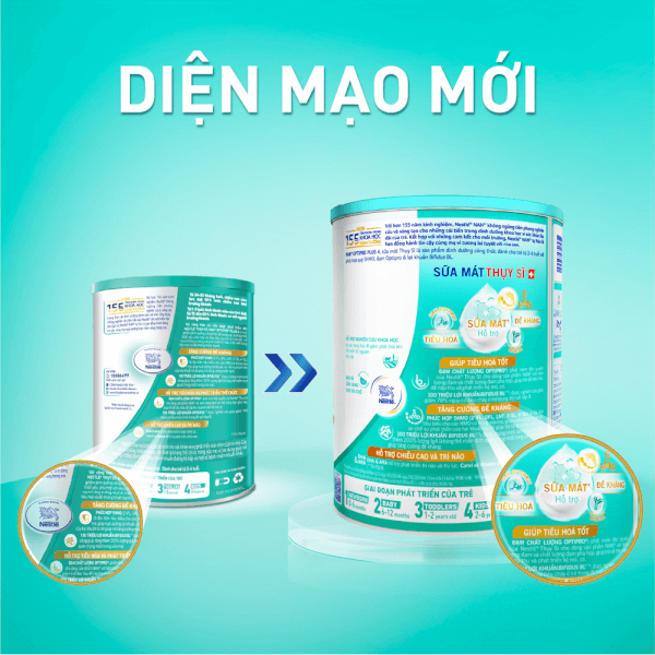 Combo 4 Sữa Nestle Nan Optipro Plus 4 800g (2-6 tuổi)