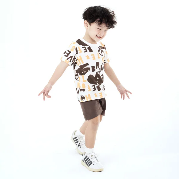 Bộ bé trai ngắn Animo Easy HN0924027 (1-4Y,Kem)