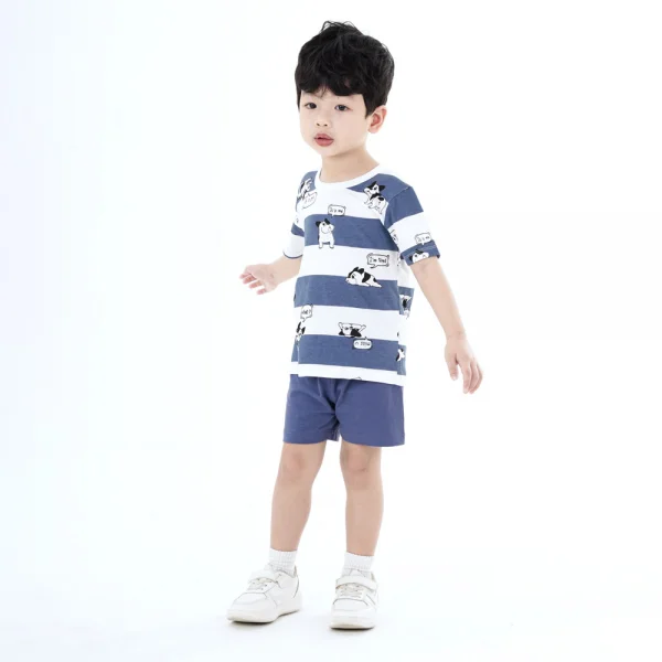 Bộ bé trai ngắn Animo Easy HN0924029 (1-4Y,Trắng)