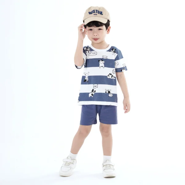 Bộ bé trai ngắn Animo Easy HN0924029 (1-4Y,Trắng)