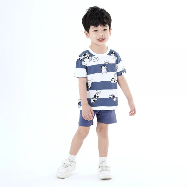 Bộ bé trai ngắn Animo Easy HN0924029 (1-4Y,Trắng)