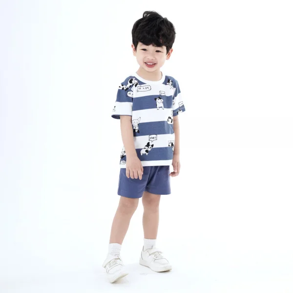 Bộ bé trai ngắn Animo Easy HN0924029 (1-4Y,Trắng)