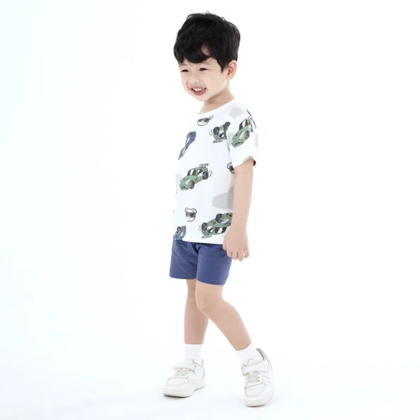 Bộ bé trai ngắn Animo Easy HN0924025 (1-4Y,Trắng)