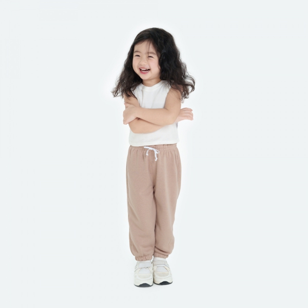 Quần jogger bé gái dài Animo TQ1024053 (1-6Y,Cà phê)