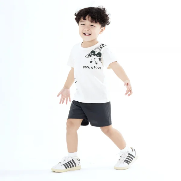 Bộ bé trai ngắn Animo Easy HN0924030 (1-4Y,Kem)