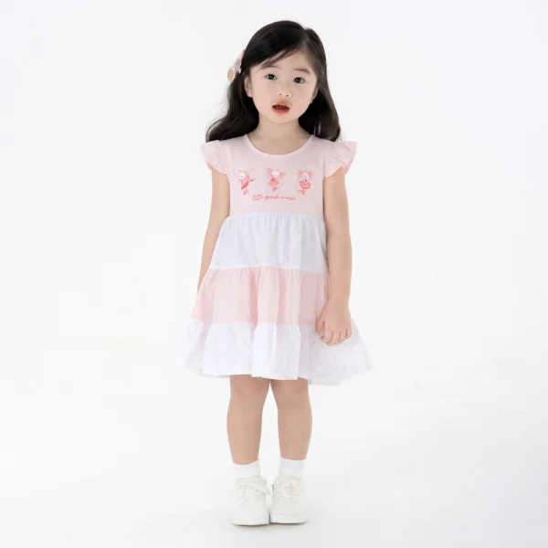 Đầm bé gái BST Chuột Đào Animo LU1124047 (9M-6Y,Hồng)