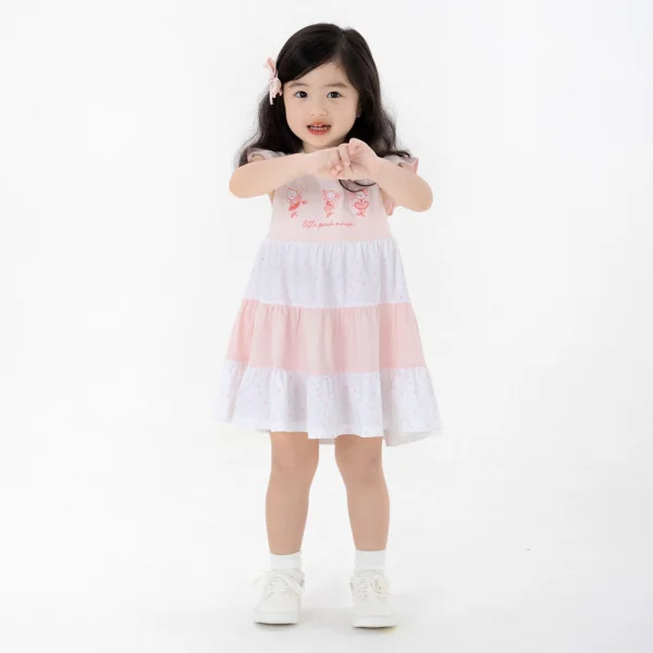 Đầm bé gái BST Chuột Đào Animo LU1124047 (9M-6Y,Hồng)