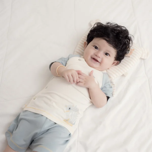 Set 2 Bộ modal kháng khuẩn ngắn Animo VD1024006 (0-24M,Xanh )