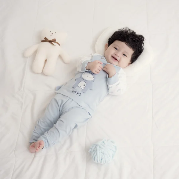 Set 2 Bộ kháng khuẩn Modal dài Animo BMC1024025 (0-24M,Xanh)