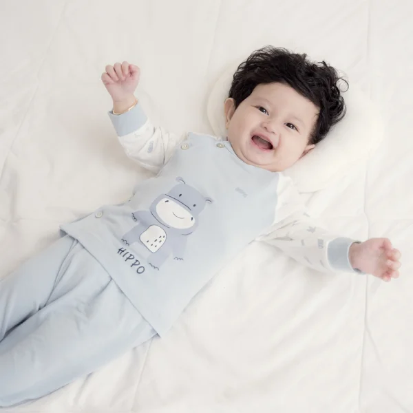 Set 2 Bộ kháng khuẩn Modal dài Animo BMC1024025 (0-24M,Xanh)