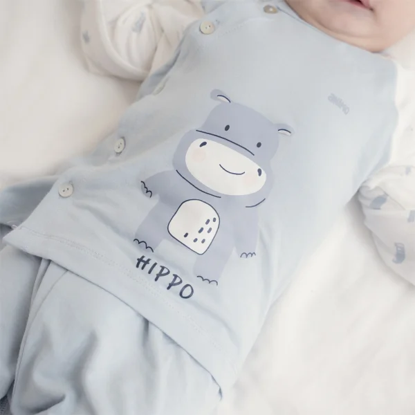 Set 2 Bộ kháng khuẩn Modal dài Animo BMC1024025 (0-24M,Xanh)