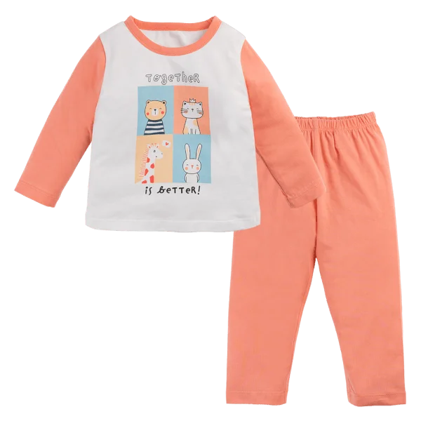 Bộ bé gái dài Animo Easy HN1124097 (1-4Y,Trắng)