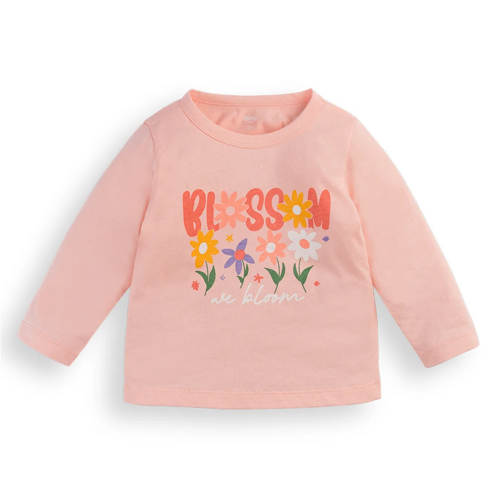 Bộ bé gái dài Animo Easy HN1124095 (1-4Y,Hồng)