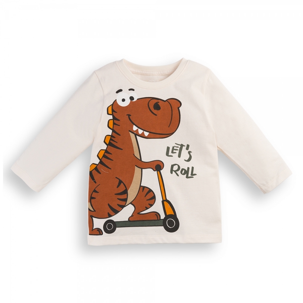 Bộ bé trai dài Bst T-Rex Animo HN1124046 (9M-6Y,Kem)