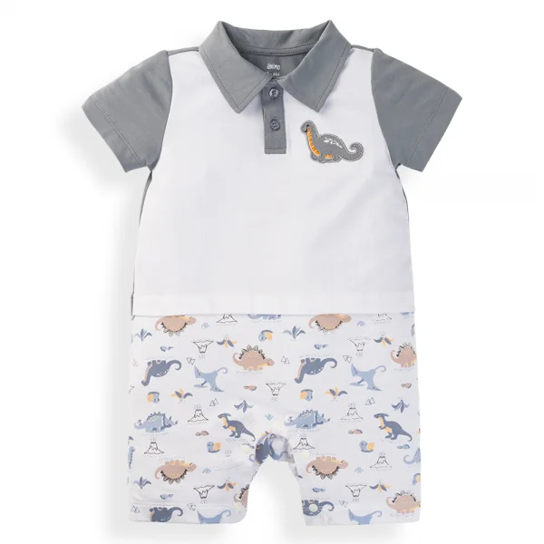 Bodysuit bé trai đùi Animo VD1024060 (0-12M,Xanh)