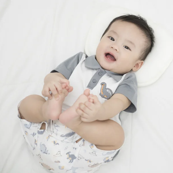 Bodysuit bé trai đùi Animo VD1024060 (0-12M,Xanh)