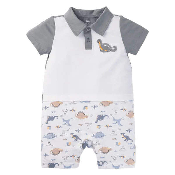 Bodysuit bé trai đùi Animo VD1024060 (0-12M,Xanh)