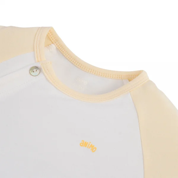 Set 2 Bộ kháng khuẩn Modal ngắn Animo BMC1024020 (0-24M,Vàng)