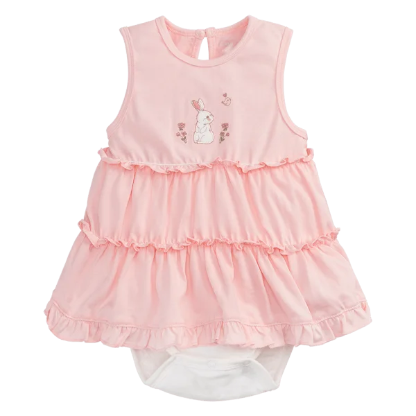 Bodysuit bé gái tam giác Animo KK0924058 (0-9M,Hồng)