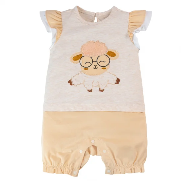 Bodysuit bé gái đùi Animo VD1124064 (0-12M,Vàng)